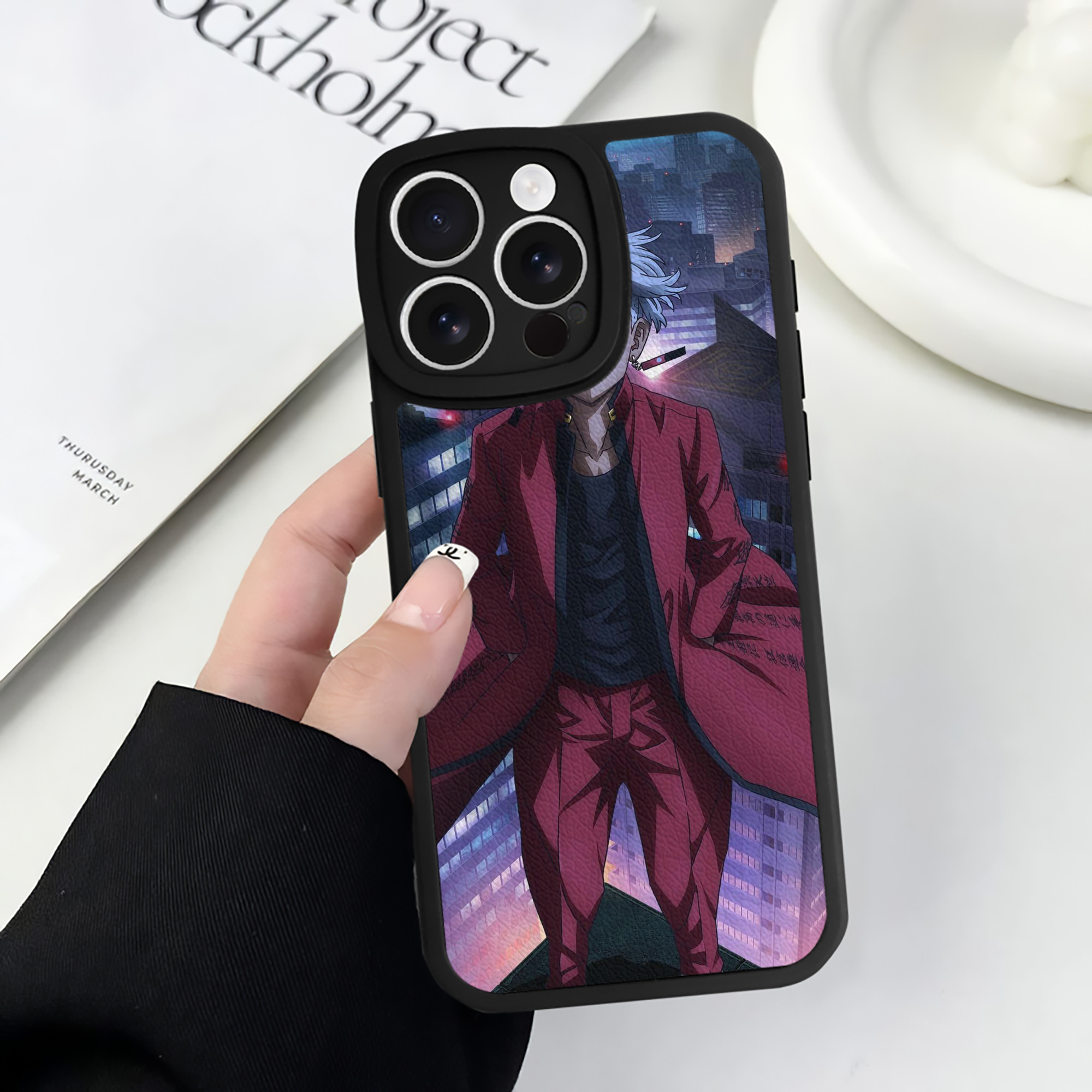 （画像用） 東京リベンジャーズ Tokyo Revengers 【iPhone 16シリーズ対応】シリコンスマホケース（レザー調） 材質：シリコン